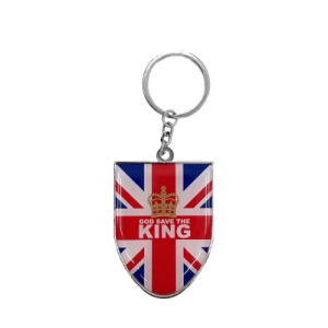 KEYRING - GOD SAVE THE KING SHIELD