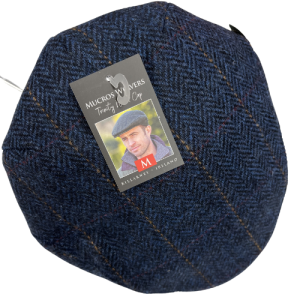 MUCROS 'TRINITY' WOOL CAP - DENIM/TAN