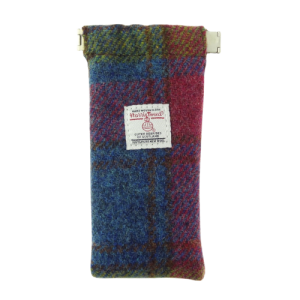 HARRIS TWEED GLASSES CASE - MULTICOLOUR TARTAN
