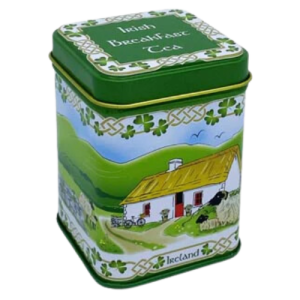 CLARA CRAFTS - IRISH BREAKFAST LOOSE LEAF TEA CADDY - LAND OF SHAMROCKS 95G