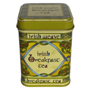 CLARA CRAFTS - IRISH BREAKFAST LOOSE LEAF TEA CADDY - IRISH WEAVE 95G