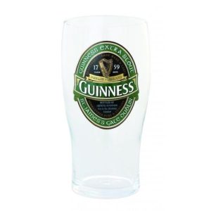 GUINNESS GLASS - PINT - IRELAND LABEL
