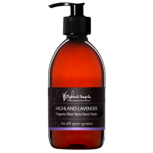 HIGHLAND SOAP CO ORGANIC ALOE VERA HAND WASH - HIGHLAND LAVENDER 300ML