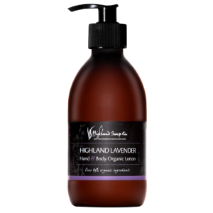 HIGHLAND SOAP CO HAND & BODY ORGANIC LOTION - HIGHLAND LAVENDER 300ML