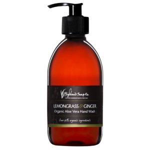 HIGHLAND SOAP CO ORGANIC ALOE VERA HAND WASH - LEMONGRASS & GINGER 300ML