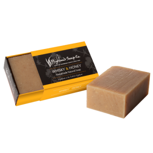 HIGHLAND SOAP CO HANDMADE NATURAL SOAP - WHISKY & HONEY 190G