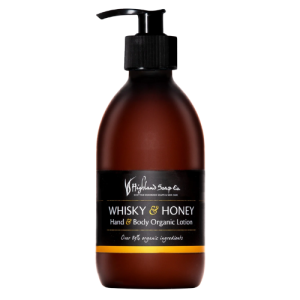 HIGHLAND SOAP CO HAND & BODY ORGANIC LOTION - WHISKY & HONEY 300ML