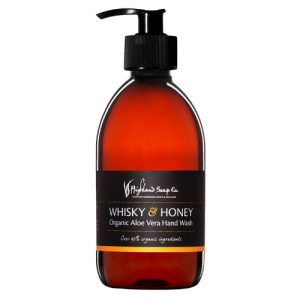 HIGHLAND SOAP CO ORGANIC ALOE VERA HAND WASH - WHISKY & HONEY 300ML