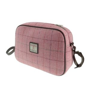 HARRIS TWEED 'AVON' SHOULDER BAG - PINK