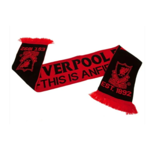 SCARF - LIVERPOOL FC - RED & BLACK THIS IS ANFIELD