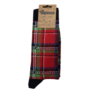 TRIPTOES SOCKS - TARTAN (UK 7-11)