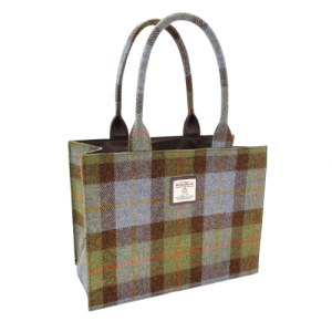 Full Harris Tweed 'Glencoe' Large Tote in MacLeod Tartan