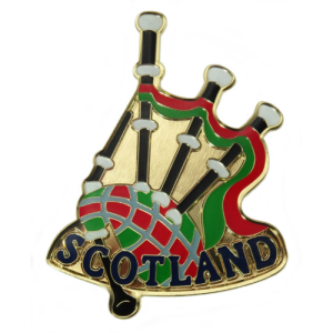 Metal Enamel Bagpipes Magnet