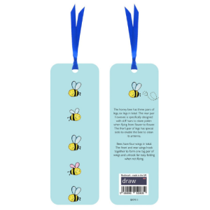 Draw Bookmark - Bee Blue