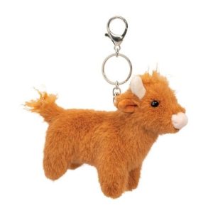 Douglas Bag Charm Highland Cow Plush